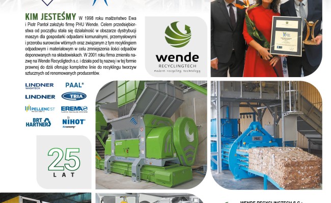 Wende Recyclingtech laureatem nagrody „Diamenty Forbesa 2023” 